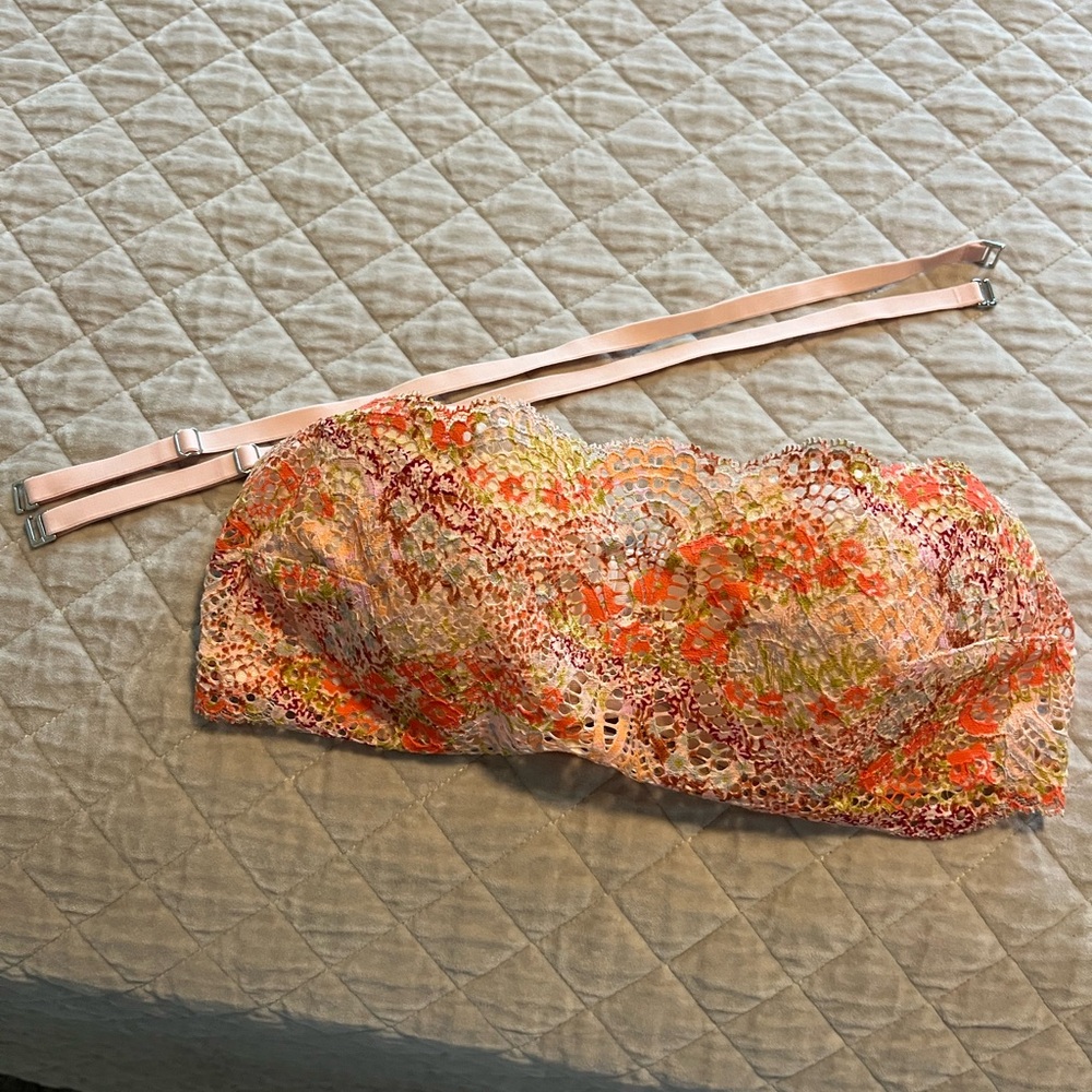 Victoria's Secret Pink and Orange Floral Accessories